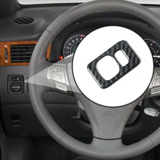 Carbon Fiber Power Mirror Control Button Cover Trim For Toyota Camry 2007-2011
