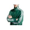 Adidas Originals Adicolor Series Three-Stripe Zip-Up Leather Jacket Men Outerwear Green IZ4032