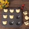 Dorian Japanese Cartoon Bear Madeline Baking Tray Drink Accessories Three-dimensional Bear Cake Mold Bakery Accessories