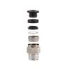 PC Pneumatic Quick Connect Threaded Straight Fitting