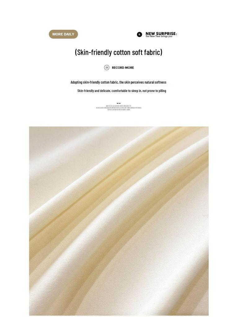 G5Z Leichter Luxus Gewaschene Baumwolle 3-teiliges Set: Hautfreundliche bestickte Bettbezug & Bettlaken