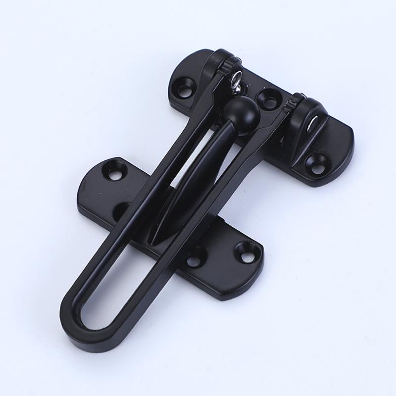 Home Security Door Lock Swing Bar Against   Theft Latches Safety Childproof Stoppers Simple Installs for Front & Interior Door 