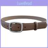 Genuine Leather Womens Belt Summer Vintage Chic Wide Leather Belt For Casual Wear