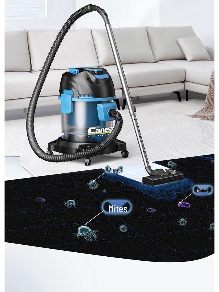 25L High-Power Wet/Dry Vacuum Cleaner with Blower for Indoor and Car Use