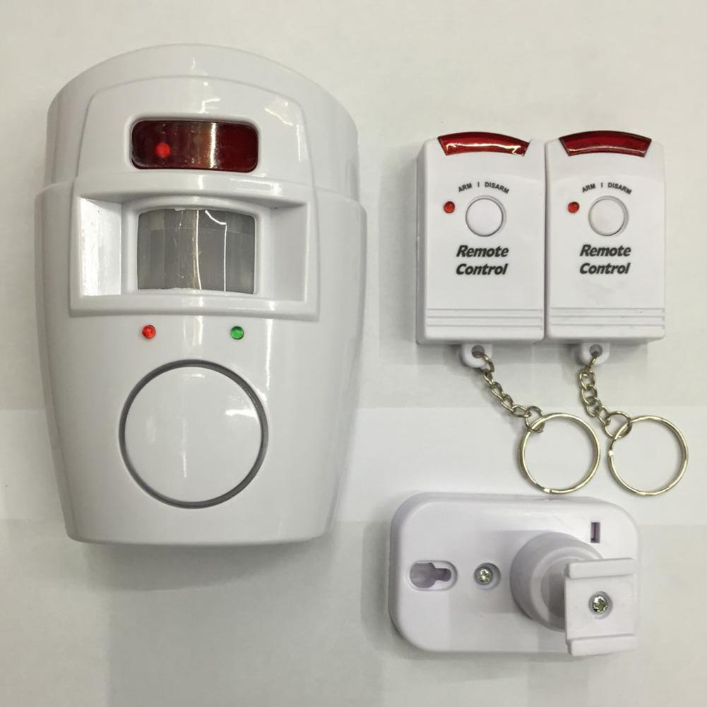 Securitate la domiciliu Alerta PIR Senzor infraroșu Sistem de alarmă Detector de mișcare umană antifurt Sirenă 105DB cu telecomandă 2 buc.