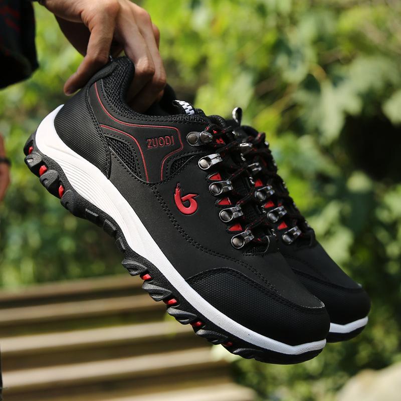 Autumn Men's Low Cut Single Shoes, Plus Size Men's Shoes, Wear-resistant, Anti Slip, Casual Sports Hiking Shoes