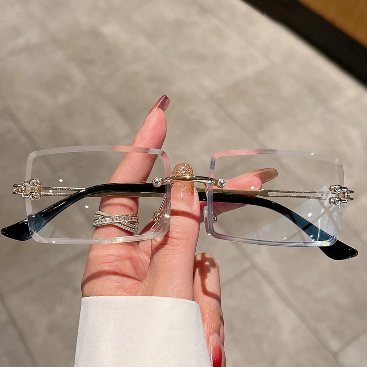 

Metal Sunlight Glasses New Rimless Cut Edge Sunglasses Fashion Sunglasses Women s Trend Sunglasses Beach Mirror Women s Sunglasses Men s Sunglasses різнокольоровий