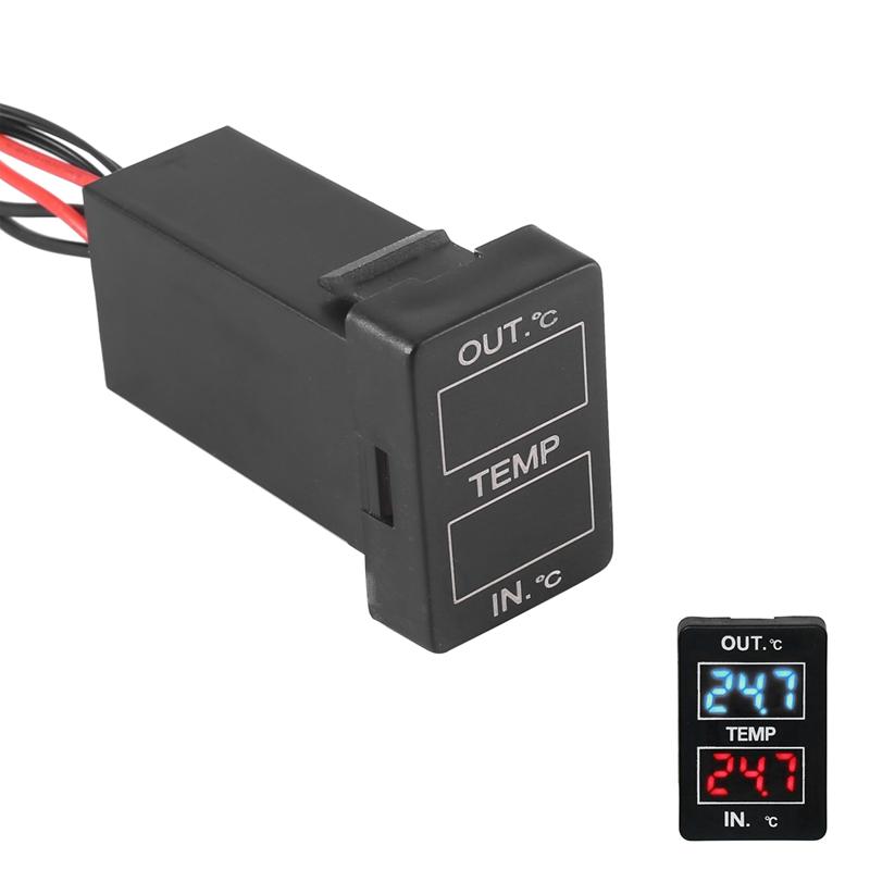

Car Interior And Exterior ABS Temperature Display Sensor For Toyota Camry Corolla Yaris RAV4 33X22.5Mm чёрный