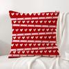 Valentines Day Cushion Cover Natural Linen Organic Fabric DoubleSided Printing Sofa Home Decor Gift Pillow Cover