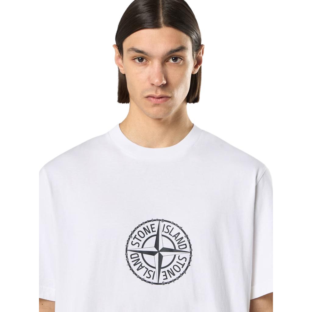 STONE ISLAND Printed Pattern Crew Neck Short Sleeve T-Shirt Men Tops L1S152100001S0362V0001