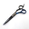 Black And Blue High-End, Wolf Head Hair Scissors, Haircut, Flat Scissors, Bangs, Tooth Scissors, Thin Scissors Fmlt-02