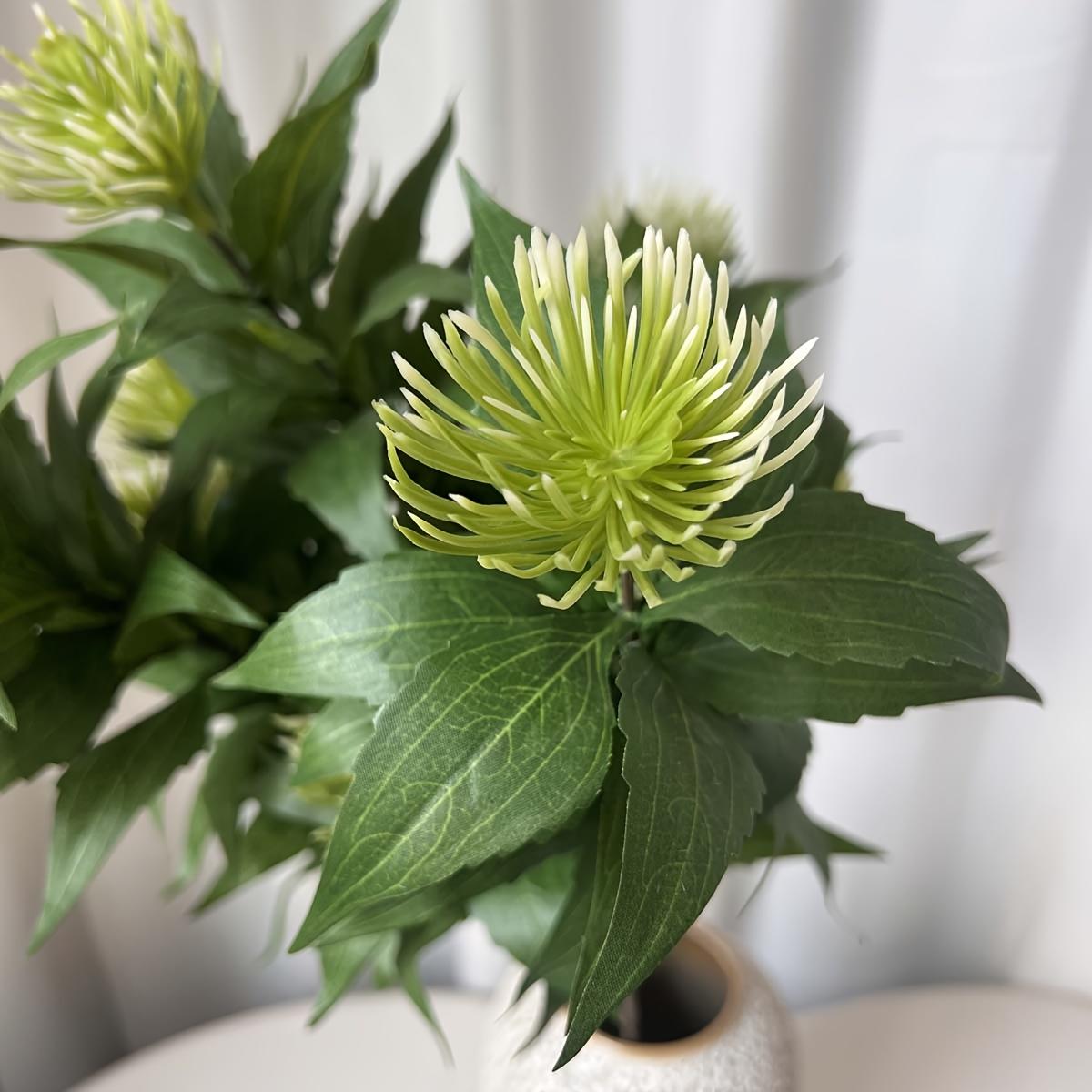 

Realistic Green Artificial Flower Bouquet, No Maintenance, for Indoor/Outdoor Home Garden & Wedding Decor. зелений