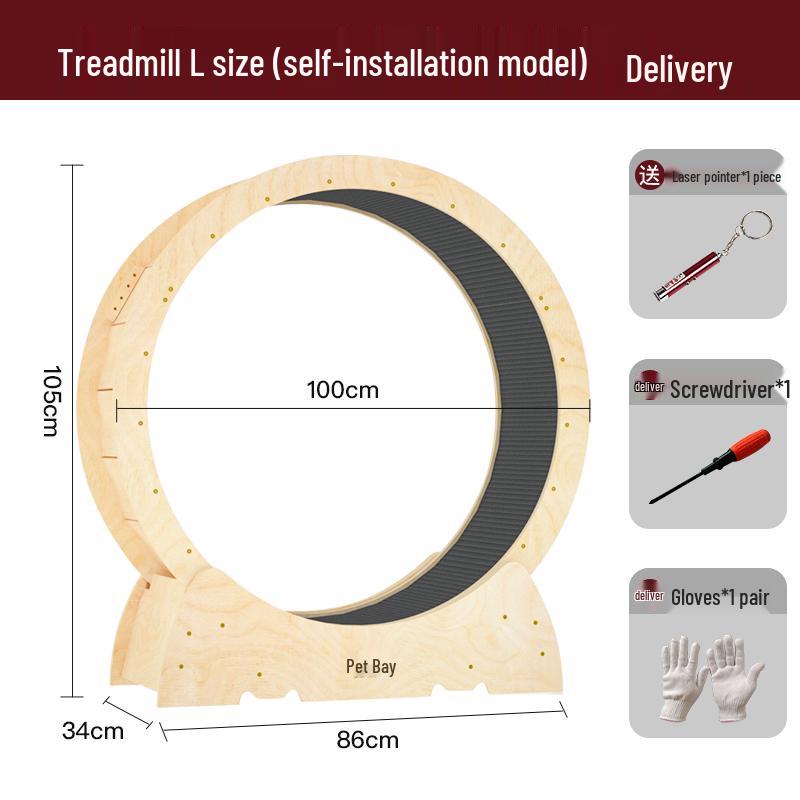 Silent Cat Treadmill: Anti-Pinch High Fiber Climbing & Exercise Wheel