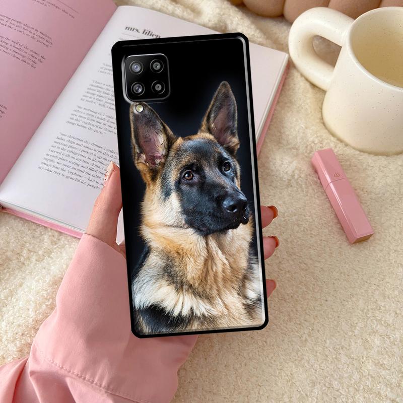 Tegneserie Schæferhund Deksel For Samsung Galaxy A54 A34 A14 A13 A12 A22 A32 A52 A72 A51 A71 A53 A52S Bakdeksel