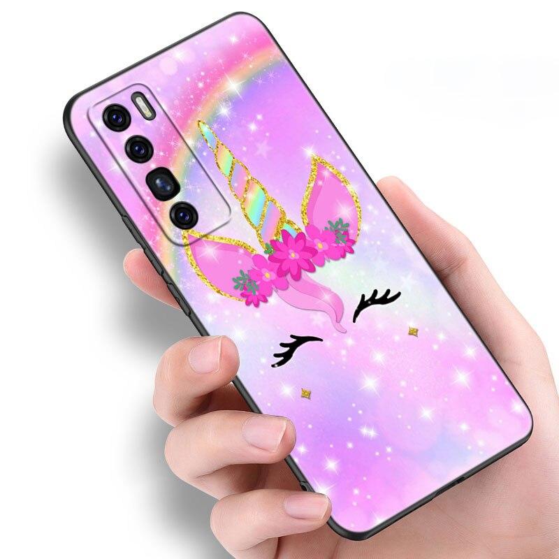 Rainbow Unicorn on We Heart It Case For Huawei NOVA 8 9 Pro 8i 7i 7SE Y60 5T Mate 40 30 20 10 Lite Honor 50 30 Premium Pro + 30S