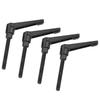 4PCS Metal Machine Knobs Adjustable Fixing Handle M8 Male Thread (80mm)