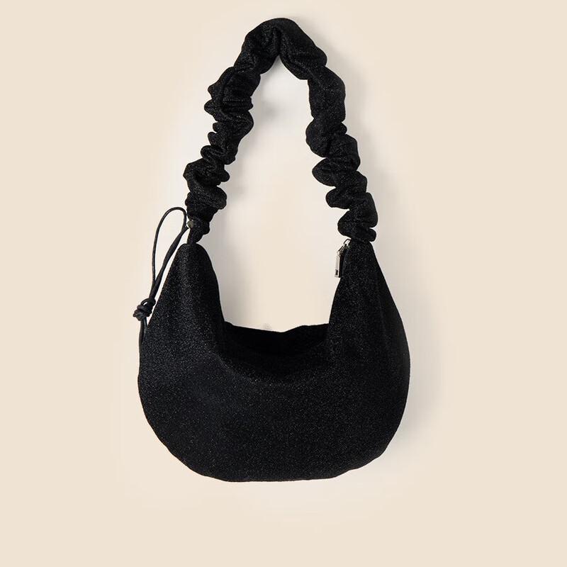 Lishen Xiaomiaowu Pleated Drawstring Dumpling Shoulder Bag