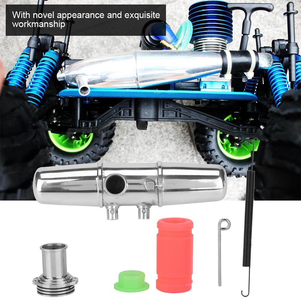 18001P Upgrade Aluminum Alloy Dual Exhaust Joint Tubing for HPI Savage 4.6 5.9 1 8 Nitro Car