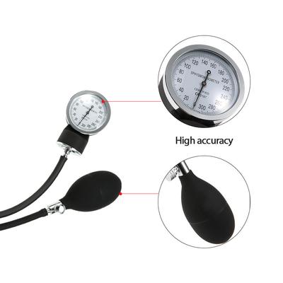Kit bracciale per sfigmomanometro aneroide, stetoscopio per pressione sanguigna del braccio superiore, con borsa con cerniera per adulti