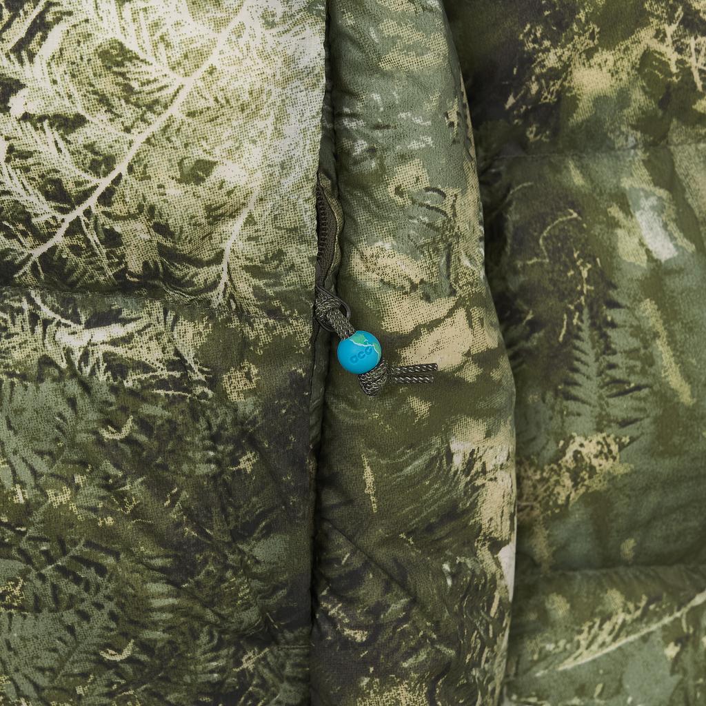 Nike Pattern Print Zip-Up Hooded Jacket Unisex Outerwear Oil-Green FB8122-386
