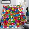 1PC Mr. Men Little Miss Patterned Flannel Blanket Suitable For All Seasons for Home Decor Warmth and Comfort Gifts Holiday Present