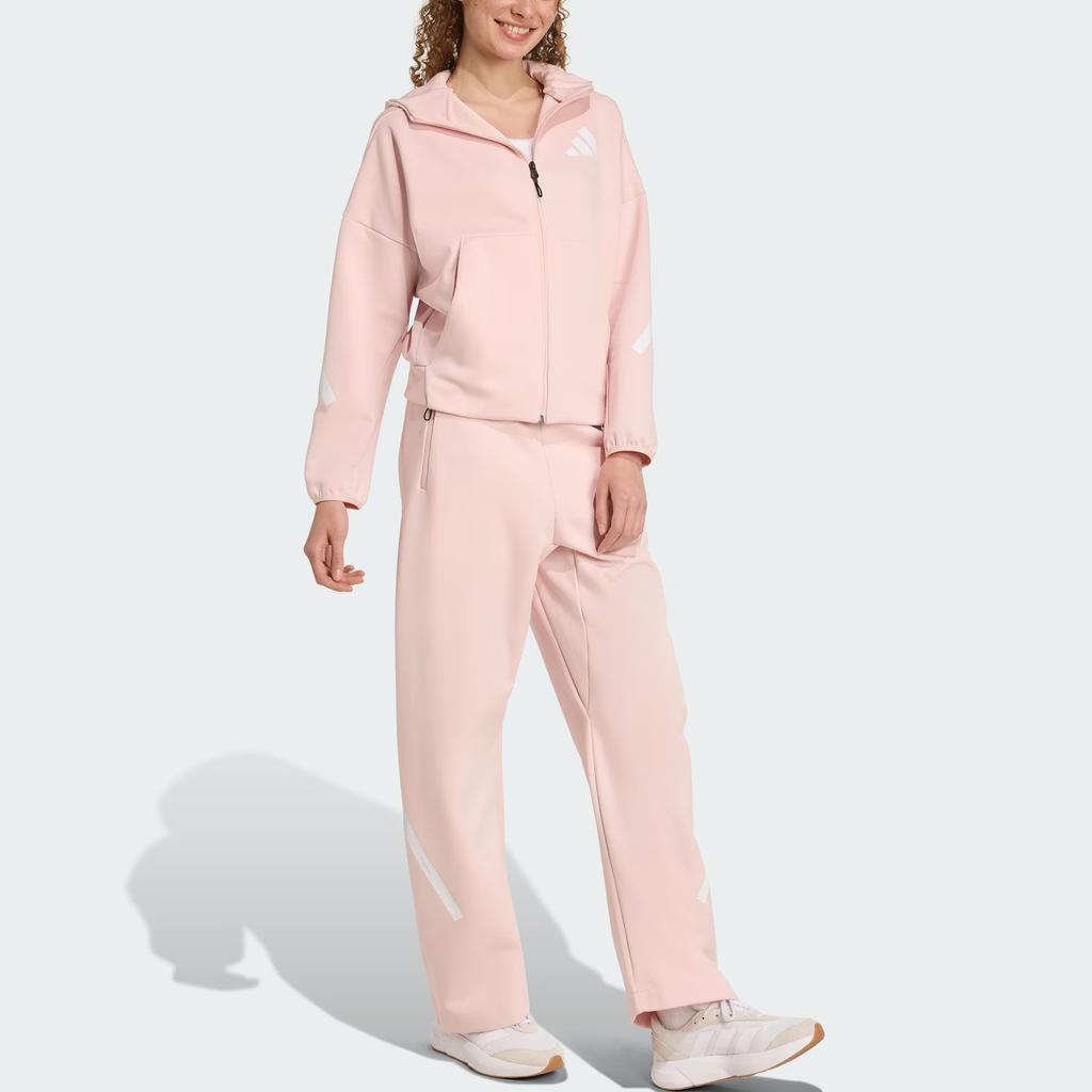 Adidas True Healing Series Barrel Tracksuit Bottoms Mid Rise Loose Fit Drawstring Casual Pants Women Bottoms KC7907