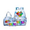 Popular Sprunki Rhythm Box Cartoon Elementary School Bag Children's Backpack Backpack Three-piece Set