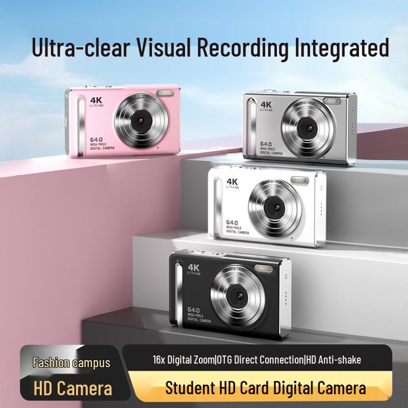 Dual Lens Retro Student Digital Camera for HD Photography and Video