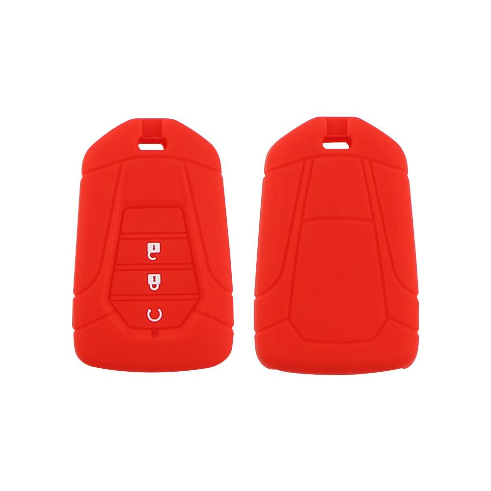 Silica Gel Car Key Case for ISUZU Dmax D-max Mux 2025 2025 2025 2025 D-max MU-X 3.0 Mux 3 Buttons Key Cover Shell Protector красный