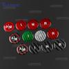 Tricolor Dry Carbon Fiber Sticker For Abarth 595 695 2012-2017 2018 2019 2020 2025 2025 2025 2025 Automatic Gear Shift Button