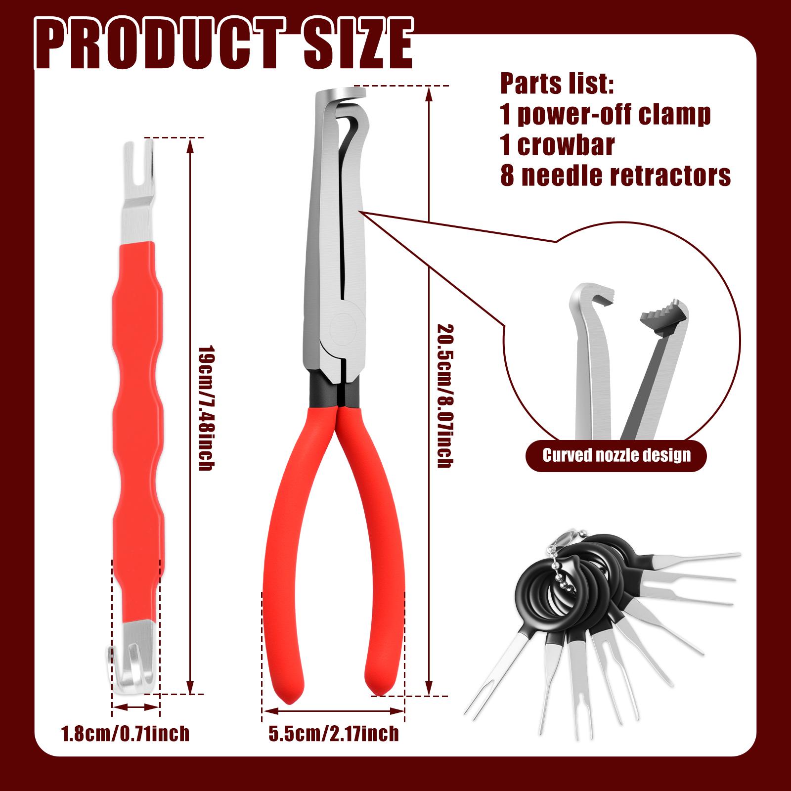 Универсальные клещи для разъединения автоэлектрики, двусторонний инструмент для отделения электрических разъемов, клещи для снятия реле, инструмент для ремонта автомобиля