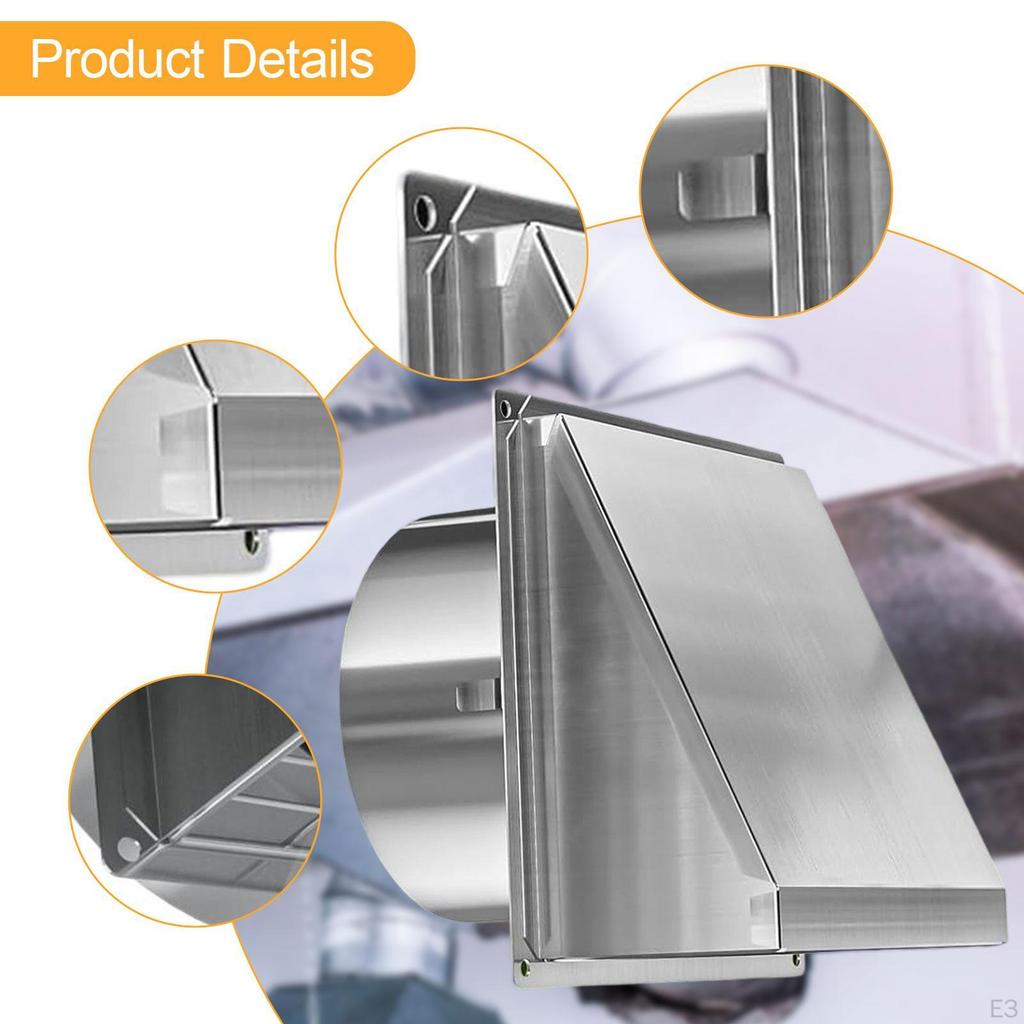 Outdoor Dryer Vent Accessory with Easy Installation Features