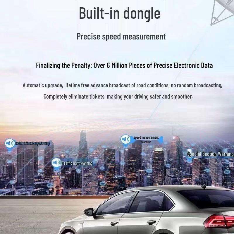 1440P HD Wireless Dual Dash Cam with Night Vision, Front & Rear Recording, Mobile App, Reversing Image