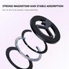 3-in-1 Magnetic Cell Phone Ring Holder Alloy Phone Grip Kickstand Finger Ring Holder Stand for iPhone 15 14 13 12 Pro Max Series