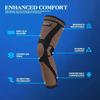 1/2Pcs Copper Long Knitted Compression Knee Braces Full Leg Sleeves For Men Women Support Exercise Pain Relief