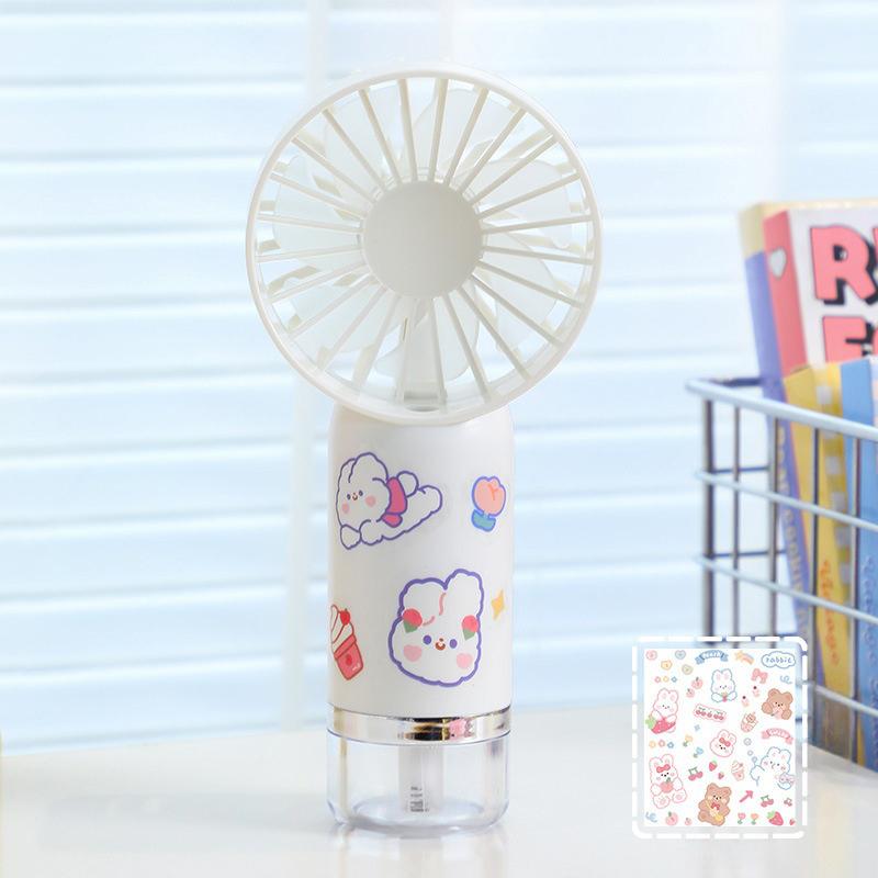 Upgraded Portable Misting Fan, Handheld Personal Mister Fan, Battery Operated Spray Water Mist Fan For Makeup, Travel, Outdoors