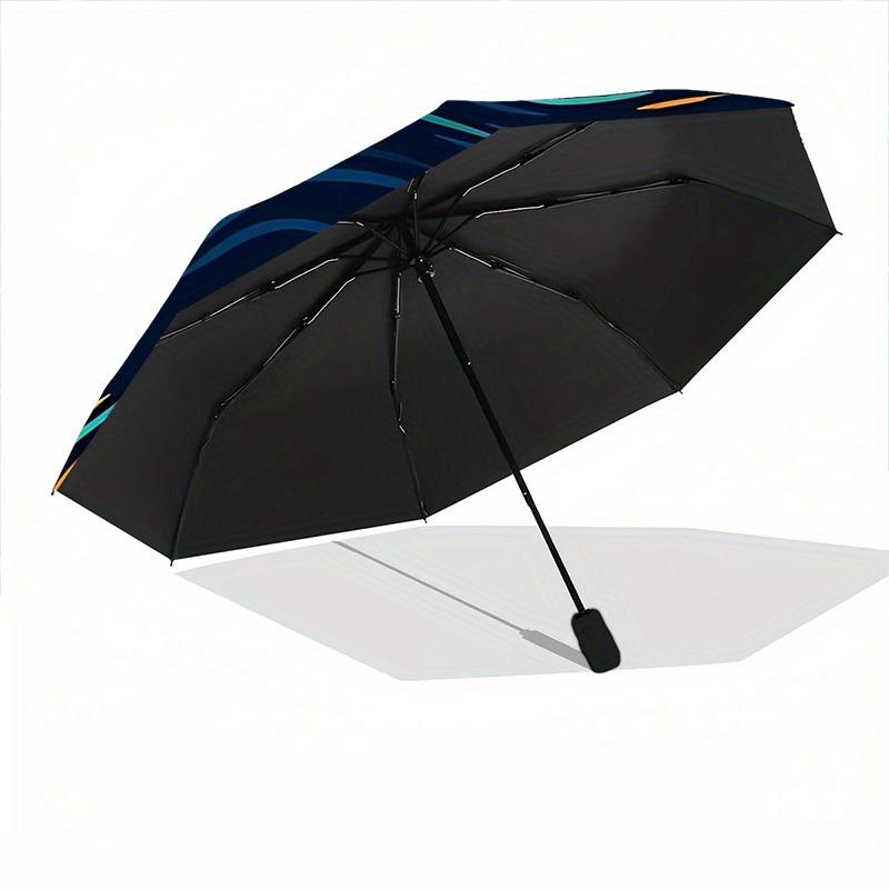 1pc Galaxy Swirls Automatic Open/close Folding Compact Umbrella, 8 Rib Sturdy Canopy, Lightweight Portable, Everyday Use, Gift,,091