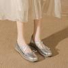 Fashion French Square Head Versatile Shallow Mouth Ballet Flats Women Spring Summer 2025 New Women's Shoes Flat Comfortable Single Shoes