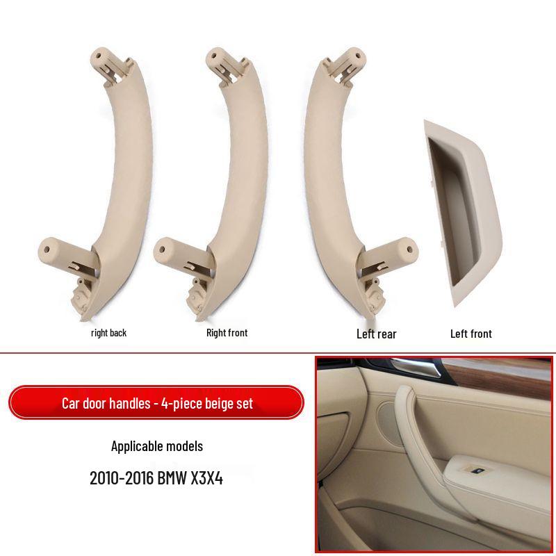 Enhanced BMW X3 Door Handle Inner Cover & X4 Armrest Storage Box with Improved Material & Non-Sticky Finish.