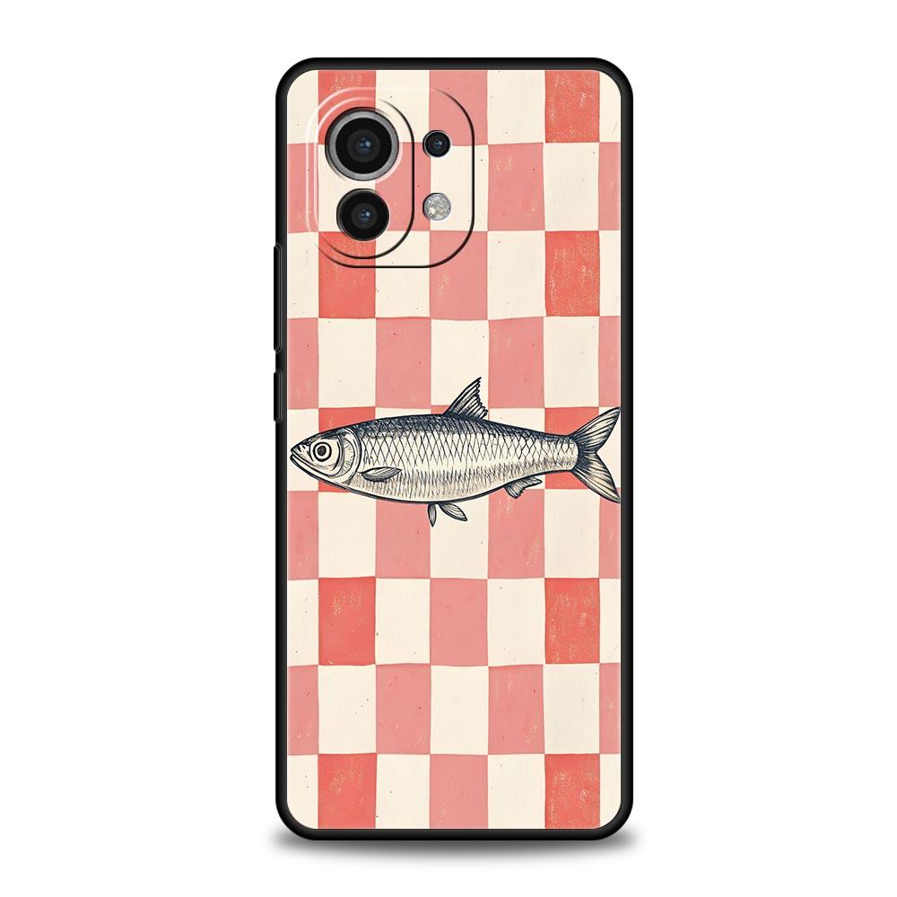 Sardines Aquatic Product Phone Case For Xiaomi Mi 17 15T 15 14 14T 13T 12T Pro 12 13 Lite 5G 11T Poco X6 X7 X5 Pro Soft Cover