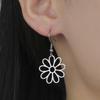 My Shape Flower Filigree Earrings for Women Girls Stainless Steel Drop Earring Hollow Flower Earrings Jewelry Girlfriends Gifts