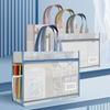 Large Capacity Mesh Art Bag Transparent File Storage Bag Reusable Test Paper Bag  Student