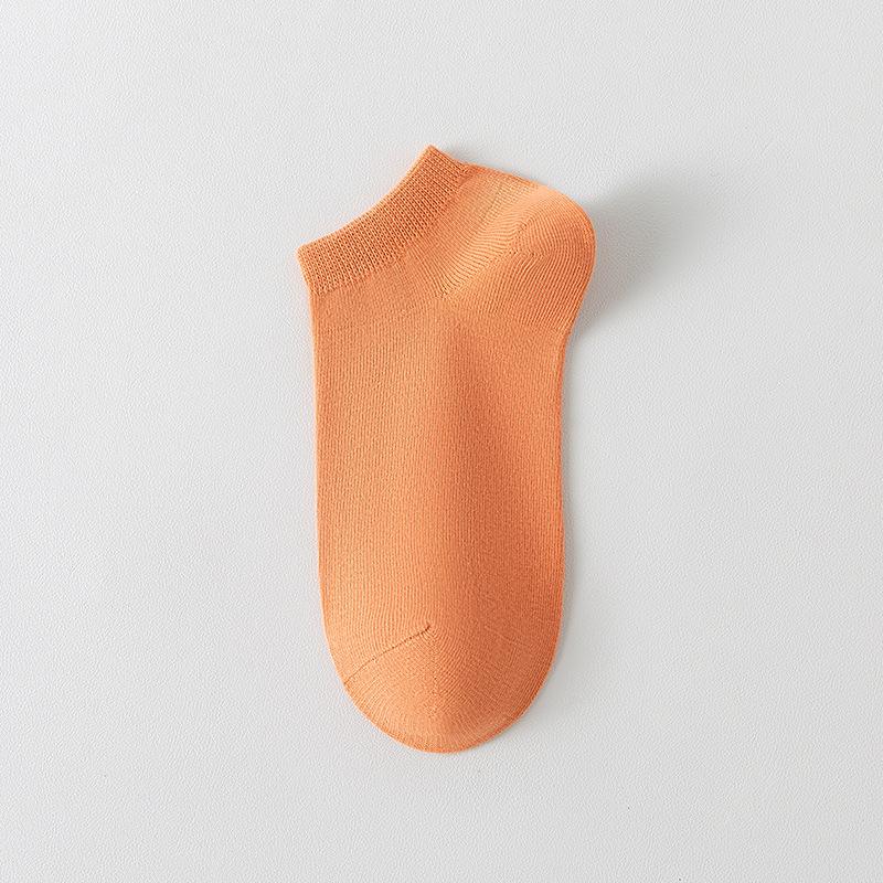 5 Paar Frühling und Sommer Kurze Socken Damen Atmungsaktiv Deodorant Lässig Niedrigschaft Bootssocken Antibakteriell Deodorant Damen Socken