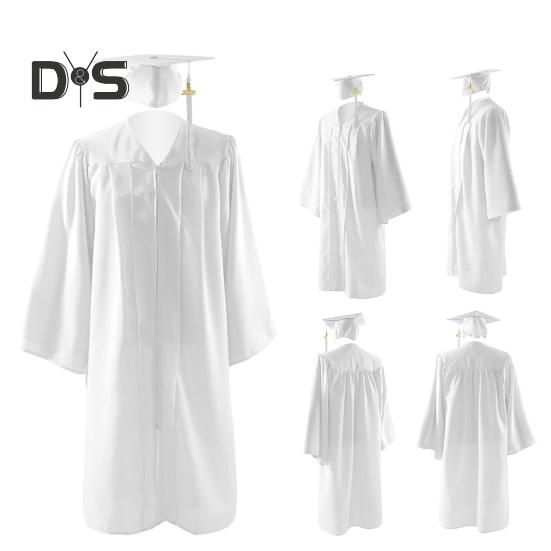 Rochie de absolvire Set cu șapcă cu ciucuri Clasa 2025 Costum de îmbrăcare pentru absolvire Rochie academică unisex pentru Universitatea de liceu