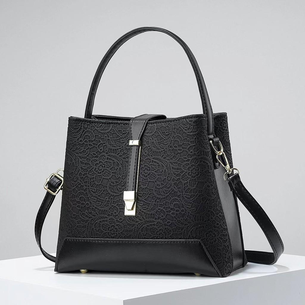 Solid Versatile Color Handbag With Internal Pockets Zipper Closure Women Fashion