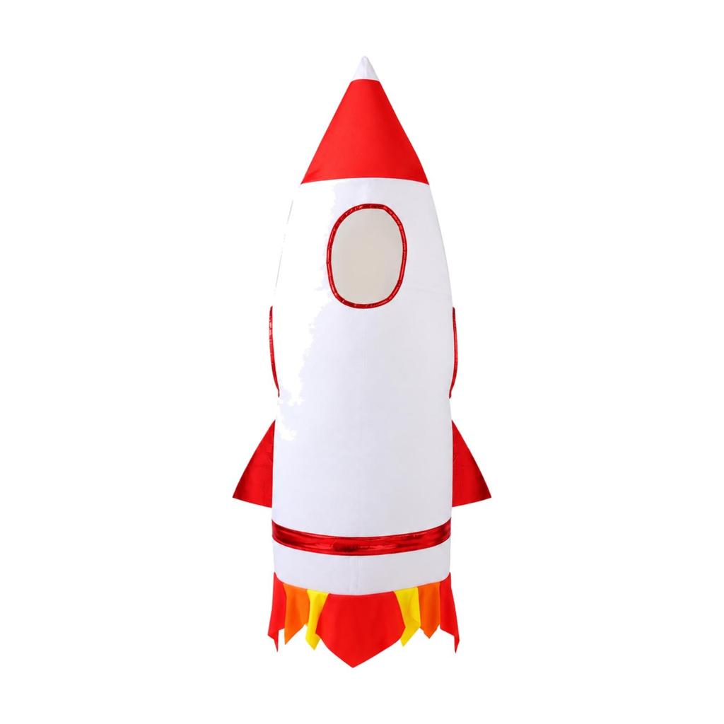 Costume da Razzo con Bordi Accattivante per Halloween, Gioco di Finzione, Bambini