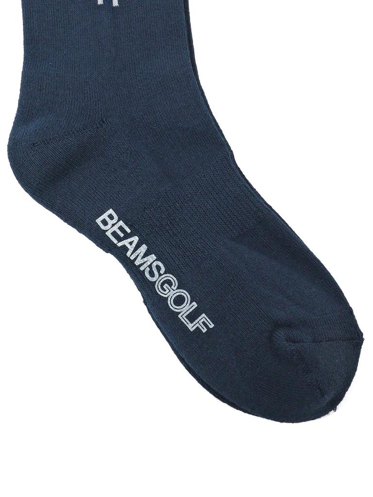 Leg Warmers Side Logo Socks for NAVY 81430320629 [Beams Golf] Socks, <WOMEN> Knee-High Women, -