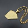 New European and American Jewelry Diamond Set Flush Poker Pendant