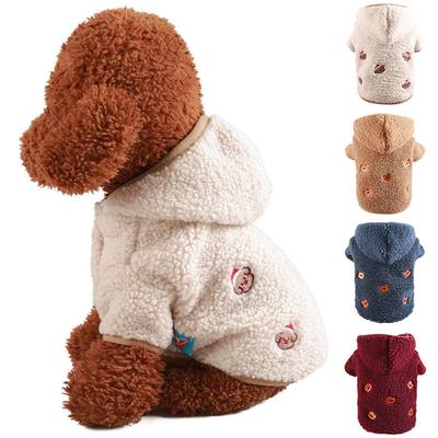 Hunde-Winter-Lamm-Fleece-Thermokleidung, Hunde-Hoodie-Mantel