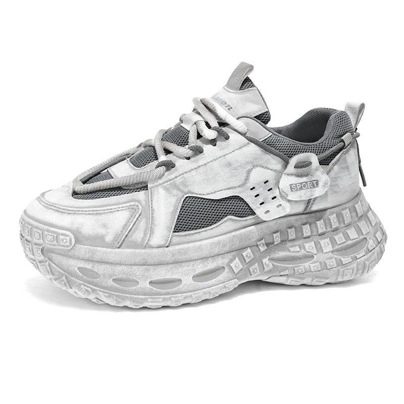 

Men s thick-sole casual sports shoes four season new breathable soft-sole non-slip fashion student outdoor tide running sneakers 43